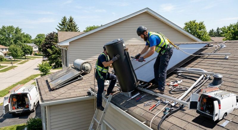 Solar Water Heater Replacement in Columbus, OH